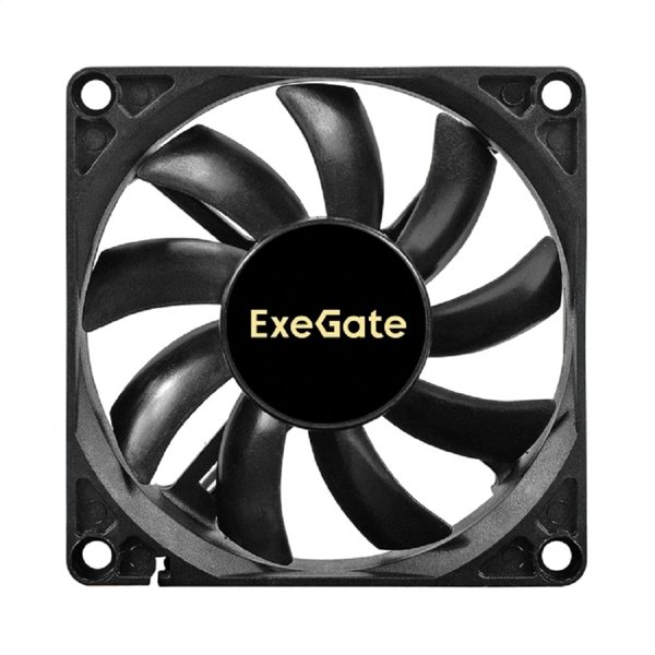 Exegate EX297042RUS Вентилятор 12В DC ExeGate EX08015B3P (80x80x15 мм, 2-Ball (двойной шарикоподшипник), 3pin, 2000RPM, 21dBA)