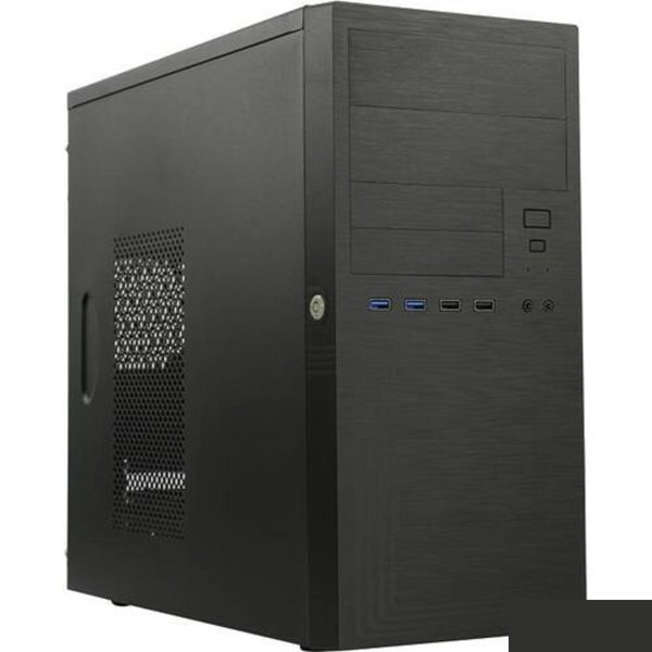 ES555BK PM-450ATX U3*2+TypeC*2+2*combo Audio; intrusion switch; power button lock; Extra 2xHDD cage; plastic screwless parts [6188250]
