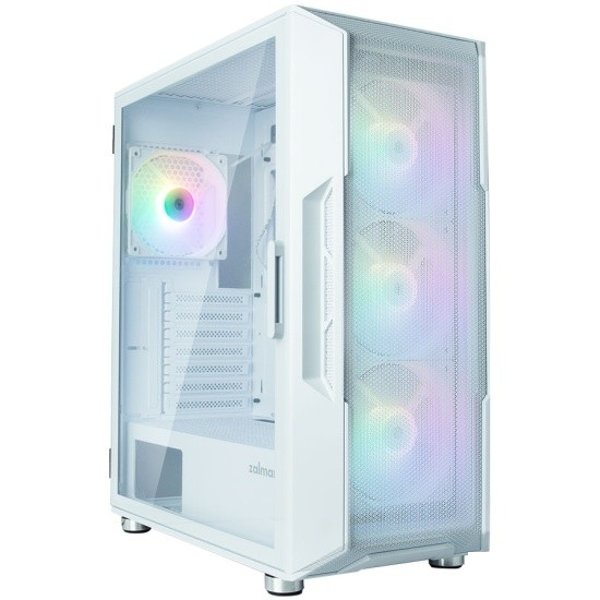 ZALMAN I3 NEO White, без БП, боковое окно (закаленное стекло), белый,  ATX
