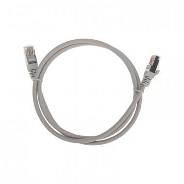 Rexant (02-0110-1) Патч-корд F/UTP, CAT 5e, RJ45-RJ45, 26AWG, LSZH, серый, 1м