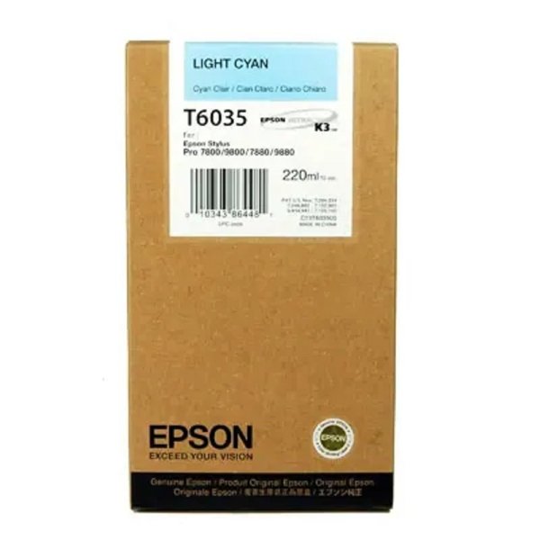 EPSON C13T603500 SP-7880/9880 220ml Light Cyan (LFP)