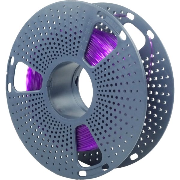 Филамент NVPRINT TPU Trans. Purple для 3D печати диаметр 1.75мм  длина 165 метров  масса 0,5 кг