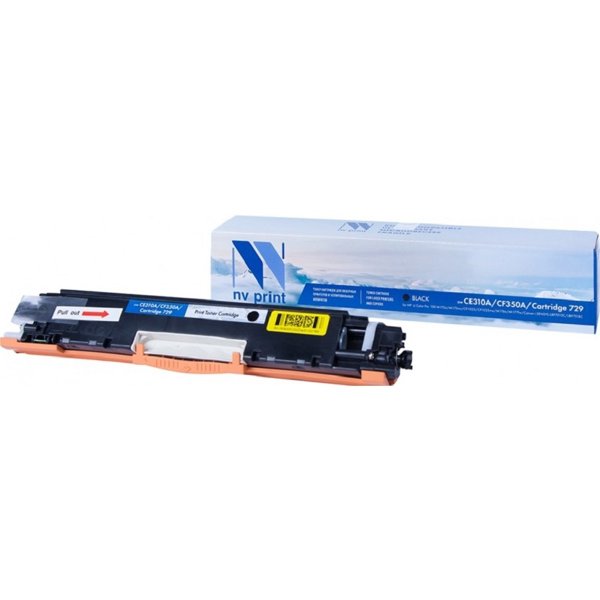 NVPrint CE310A/CF350A/Canon 729 Картридж для HP LaserJet Color Pro 100 M175a/M175nw/CP1025/CP1025nw/M176n/M177fw/Canon i-SENSYS LBP7010C/LBP7018C Black (1300k)
