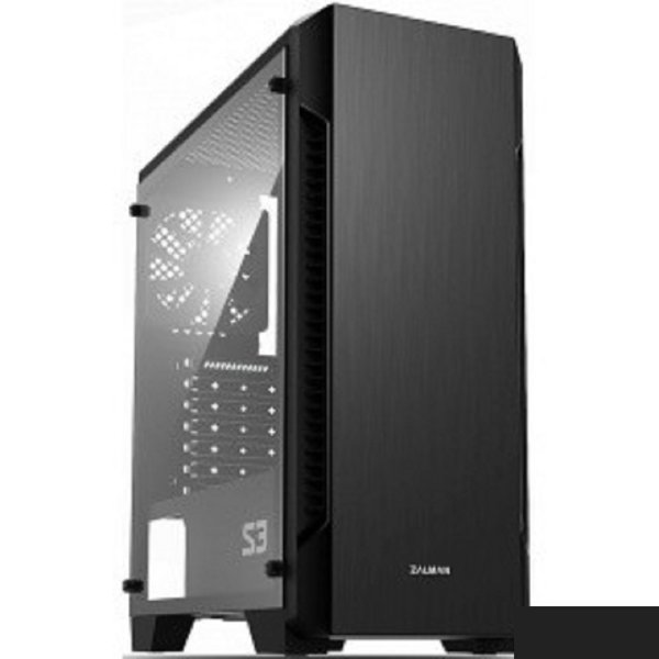 Zalman S3 черный без БП ATX  2xUSB2.0 1xUSB3.0 audio bott PSU