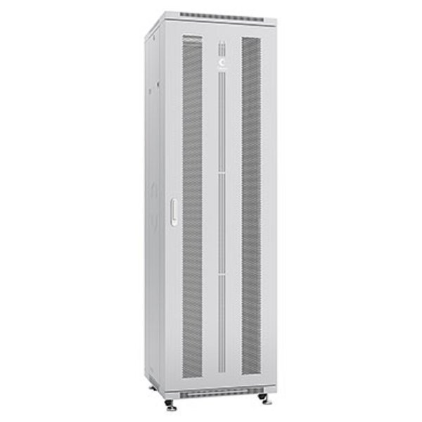 Cabeus ND-05C-42U60/60 Шкаф монтажный телекоммуникационный 19" напольный для распределительного и серверного оборудования 42U 600x600x2055mm (ШхГхВ) передняя и задняя перфорированные двери, ручка с за