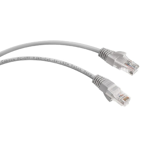 Cabeus PC-UTP-RJ45-Cat.6a-10m-LSZH Патч-корд UTP, категория 6a, 10G, неэкранированный, LSZH, 10 м, серый