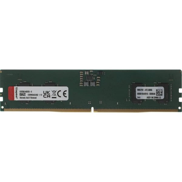 Kingston DDR5 DIMM 8GB 5600MHz KVR56U46BS6-8 Valueram RTL PC5-44800 CL46 288-pin 1.1В single rank Ret