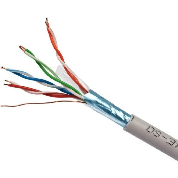 Cablexpert [FPC-5004E-SOL] Кабель FTP 5e, 4 пары, 0.48мм, CAA, 305м серый