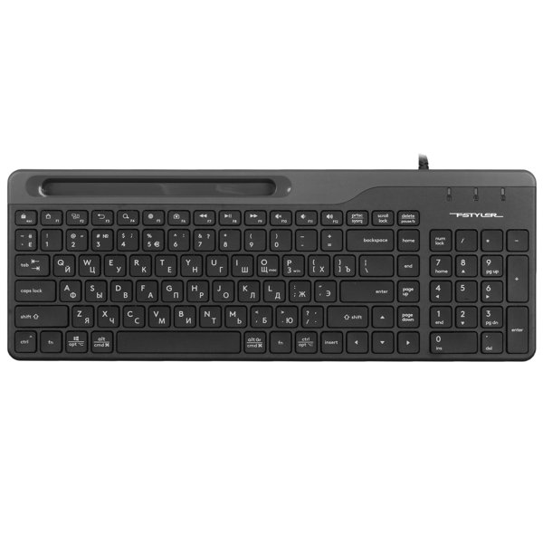 Клавиатура A4Tech Fstyler FK25 черный/серый USB slim [1530215]