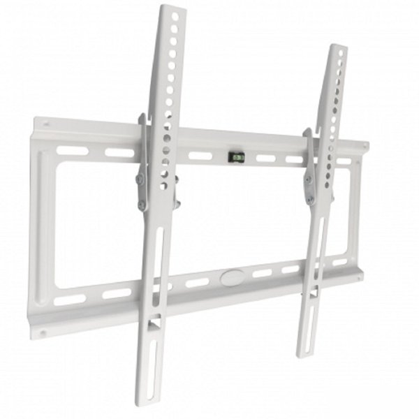 Kromax IDEAL-4 new white, наст. для TV 22"-65", max 50 кг, 1 ст св., нак. 0°-10°, от ст. 23 мм, max VESA 400x400 мм.