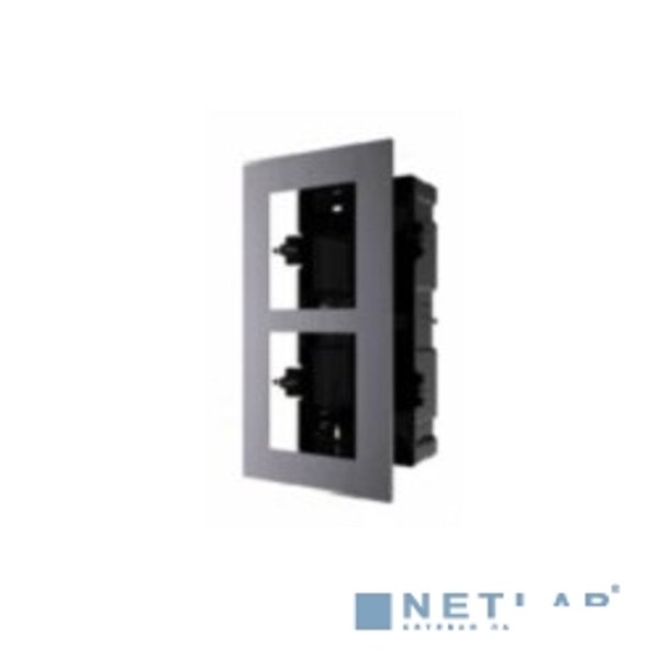 HIKVISION DS-KD-ACF2/Plastic Рамка монтажная на 2 модуля, врезная с пластиковым монтажным основанием