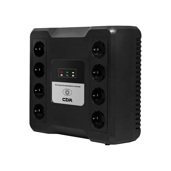 ИБП CBR CRYSTAL CTL-600 [Line Interactive, 600 VA / 360 W  8 x EURO, 8 с резервированием и фильтрацией, Breaker] (CTL-600B-8F-LDK)