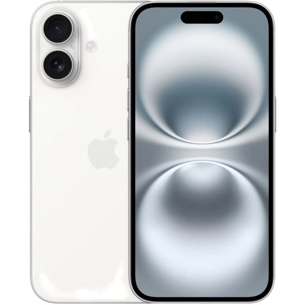 Apple iPhone 16 128GB White [MYE93HN/A] (Sim+eSim Индия)
