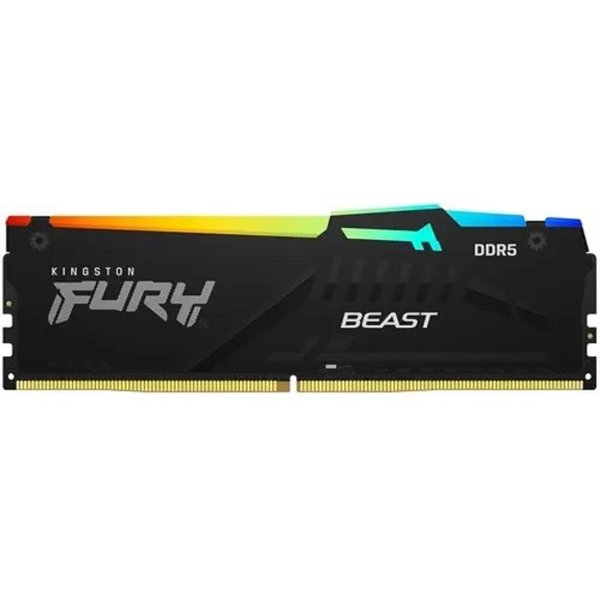 Kingston DDR5 DIMM 16GB 5600 FURY Beast RGB XMP Gaming Memory KF556C40BBA-16