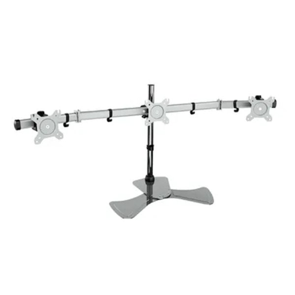 Cactus CS-VM-MP330S-AL серебристый Кронштейн для 3-х мониторов 15"-24" макс.8кг настольный наклон