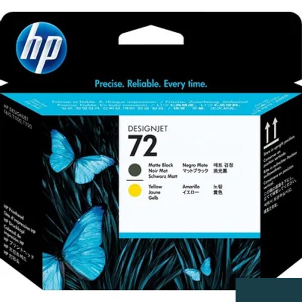 HP C9384A Печатающая головка №72, Matte Black & Yellow {DJ T610/T620/T770/T1100/T1120/T1200, Matte Black & Yellow}