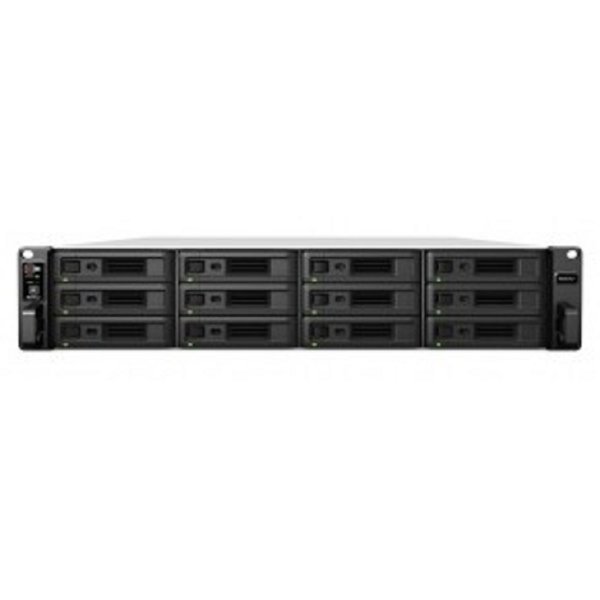 Synology RS3621xs+ (Rack2U) 8C2,1Ghz/8Gb (64)/RAID0,1,10,5,6/up to12HP HDDs SATA(3,5"or2,5")up to 36 with 2xRX1217RP/2xUSB/4GE+2x10GE/2xPCIe/iSCSI/2xIPcam(upto90)/2xRPS/no rail/5YW