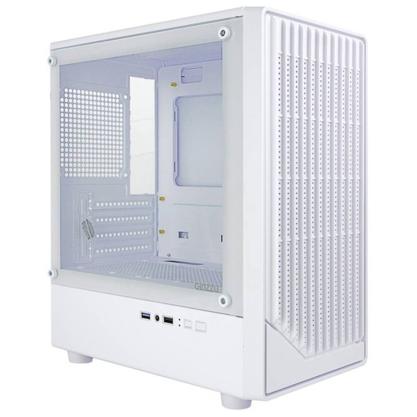 Корпус Ginzzu CL413 mATX передняя панель Решетка белый