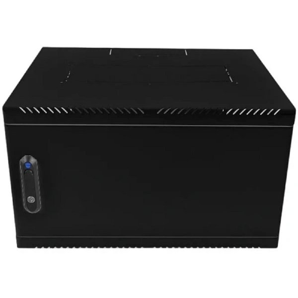 ЦМО Шкаф телекоммуникационный настенный 6U (600 x 650) дверь металл, цвет черный (ШРН-6.650.1-9005)