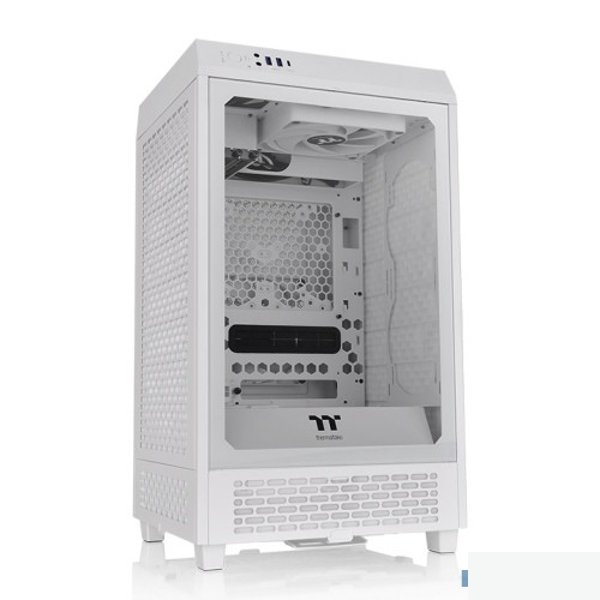 Корпус Thermaltake The Tower 200 белый без БП miniITX 11x120mm 5x140mm 2xUSB3.0 1xUSB3.1 audio bott PSU