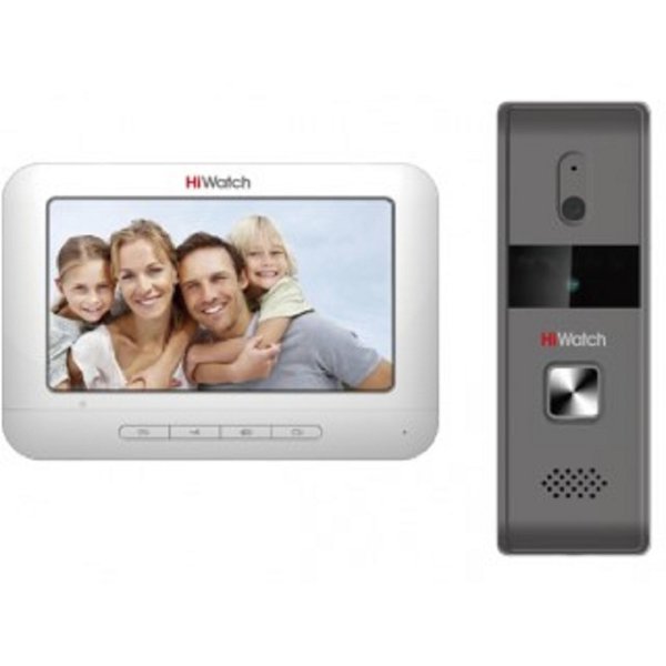 HIKVISION HiWatch DS-D100K: Аналоговый комплект домофонии вызывная панель + монитор
