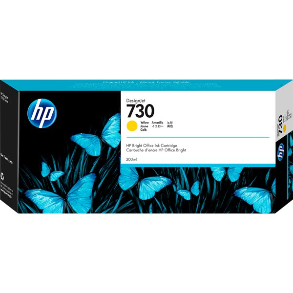 HP 730 P2V70A Картридж HP желтый {HP DesignJet T1700, (300 мл)}