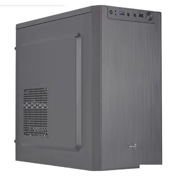 Корпус mATX Aerocool CS-108-S-BK-v1, Mini-Tower, без БП,  черный (4711099471720)