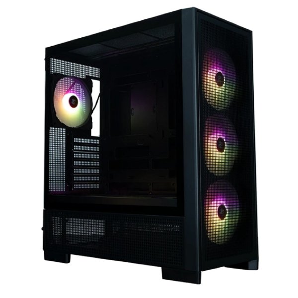 XASTRA Корпус  A700  7ARGB-C10-UC Black ATX/Mesh/ 1x360mm+4x140mm ARGB PWM fans / Argb+PWM HUB 10port/Type-C / A700-1FA36A-4FL14A-C10-UC