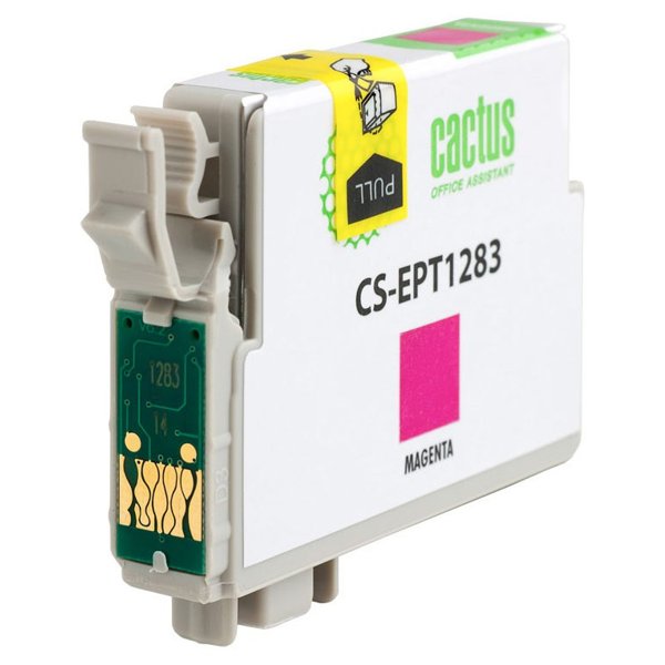 Cactus T1283 Картридж для EPSON Stylus S22/SX125/SX130/SX420W/Office BX305F  пурпурный (7мл)