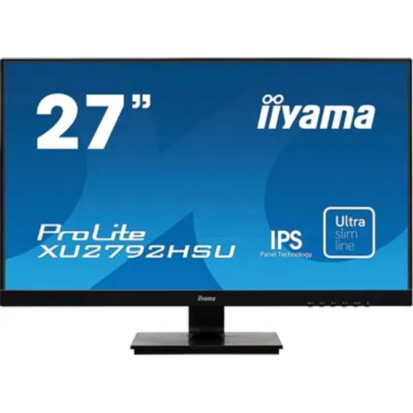 LCD IIYAMA 27" XU2792HSU-B1 черный {IPS 1920x1080 75Hz 4ms 250cd 1000:1 8bit(6bit+FRC) 178/178 D-Sub HDMI2.0 DisplayPort1.2 2xUSB2.0 VESA 2x2W AudioOut}