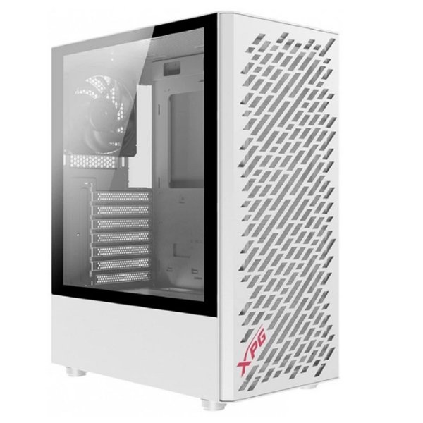 XPG VALOR AIR white / ATX / tempered glass / 4x 120mm black fans/front magnet filter/ VALORAIRMT-WHCWW