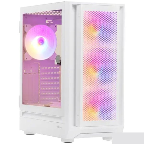 Корпус ZALMAN I6 WHITE, без БП, боковое окно (закаленное стекло), белый,  ATX