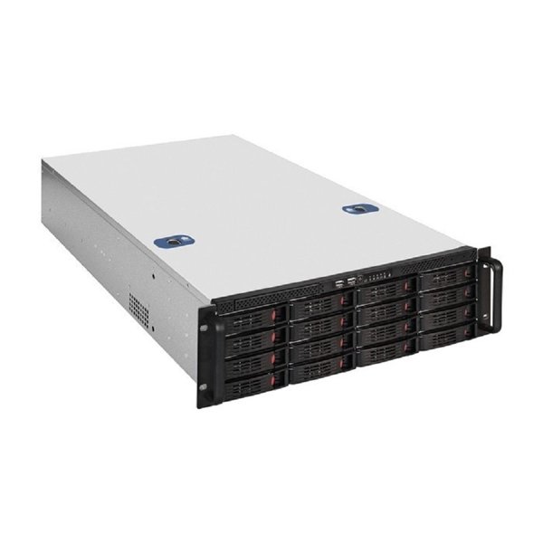 Exegate EX292419RUS Серверная платформа ExeGate Pro 3U660-HS16 <RM 19", высота 3U, глубина 660, Redundant БП 2x550W, 16xHotSwap, USB>