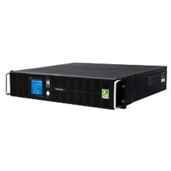 ИБП CyberPower PR1000ELCDRT2UA {Line-Interactive, 1000VA/900W USB/RS-232/Dry/EPO/SNMPslot/RJ11/45 (8 С13) 12В/7 Ач х 4}