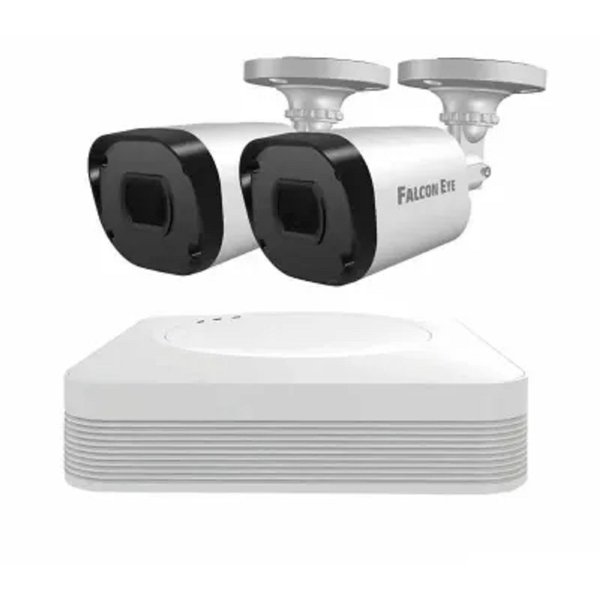 Комплект видеонаблюдения Falcon Eye FE-104MHD KIT Light SMART  4-х канальный гибридный {(AHD,TVI,CVI,IP,CVBS) регистратор; Видеовыходы: VGA;HDMI; Видеовходы: 4xBNC}