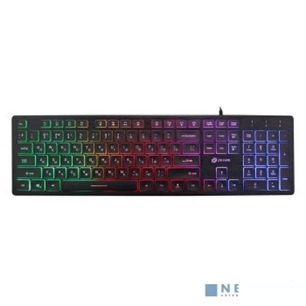 Клавиатура Oklick 550ML черный USB slim Multimedia LED [1061617]