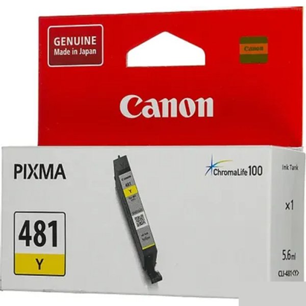 Canon CLI-481 Y 2100C001 Картридж для PIXMA TS6140/TS8140TS/TS9140/TR7540/TR8540,  жёлтый