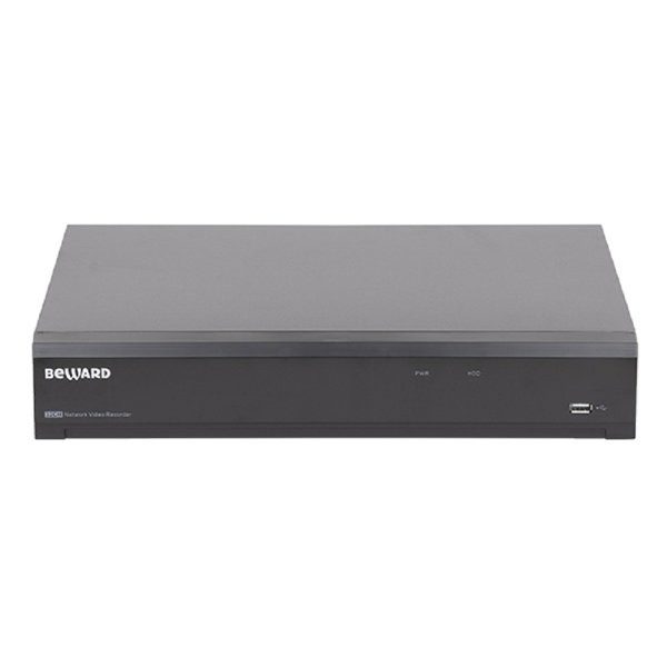 BEWARD RK2432H 32 IP-канала, H.265/H.264, 320 Мбит/с, 4000х3000 (12 Мп), ONVIF, P2P сервис (мобильный клиент iOS/Android), 4x SATA HDD 3.5'' + 1x eSATA, VGA / 2x HDMI (тревожный монитор), 2x 1000 Мбит