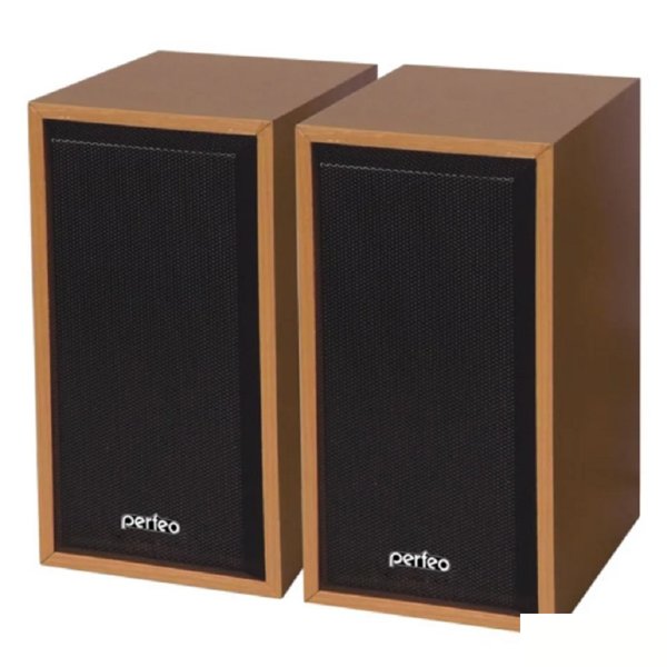 Perfeo колонки "Cabinet" 2.0, мощность 2х3 Вт (RMS), бук дерево, USB (PF-84-WD)