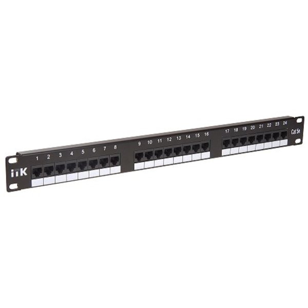 ITK PP24-1UC5EU-D05 1U патч-панель кат.5Е UTP, 24 порта (Dual)