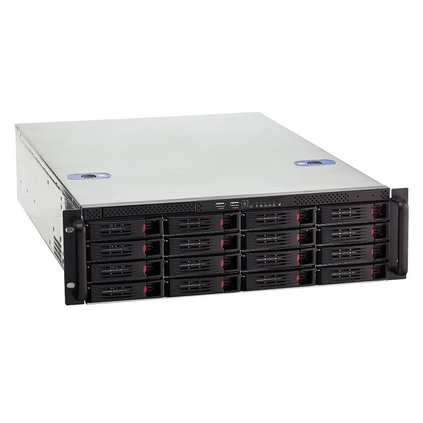 Exegate EX281302RUS Серверный корпус ExeGate Pro 3U660-HS16 <RM 19",  высота 3U, глубина 660, БП 2U-800ADS,16xHotSwap, USB>