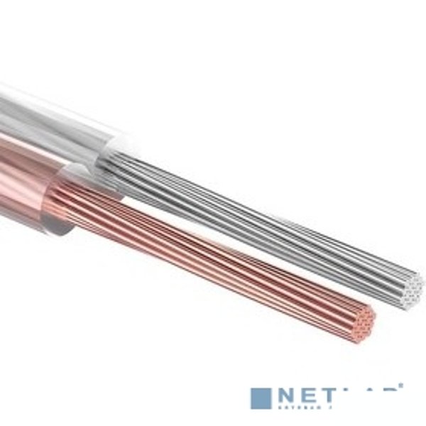 Rexant 01-6303 Кабель акустический, 2х0.50 мм2, прозрачный SILICON, 100 м.