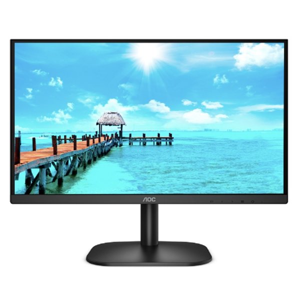 LCD AOC 23.8" 24B2XD черный {IPS 1920x1080 75Hz 4ms 16:9 250cd 178/178 1000:1 8bit(6bit+FRC) D-Sub DVI Adaptive-Sync FllickerFree VESA}