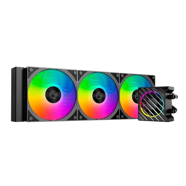 Кулер с водяным охлаждением ID-Cooling Dashflow 360 XT Pro ARGB Soc-AM5/AM4/1200/1700/1851 черный 4-pin 32.5dB Al 350W Ret