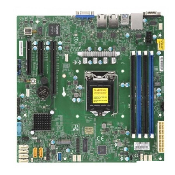 Supermicro MBD-X11SCL-F-B OEM {1xLGA 1151, Intel C242, 4xDDR4, 2x1GbE LAN, 6xSATA3 (6Gbps) RAID 0,1,5,10, 6xUSB 2.0 + 5xUSB 3.1, 1xVGA, 2 COM, 1xPCI-E 3.0 x16, 2xPCI-E 3.0 x8, Micro-ATX}