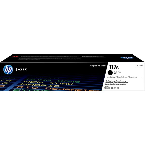 HP W2070A Картридж 117A лазерный, черный  (1000стр.)