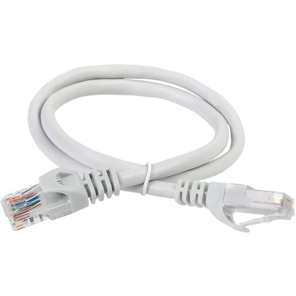 ITK RJ45(m) - RJ45(m) Cat. 5e U/UTP PVC 10м серый