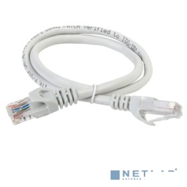 ITK PC01-C5EUL-05M Коммутационный шнур (патч-корд), кат.5Е UTP, LSZH, 0,5м, серый