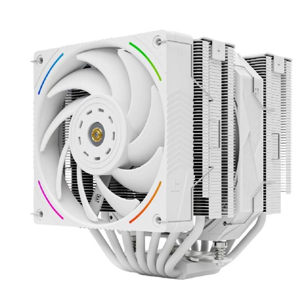 Thermalright Кулер Royal Pretor 130 Ultra White LGA115X/1200/1700/1851/2011/2066 (1x120mm ARGB + 1x130mm PWM Fan, медное основание, 7 тепл. трубок 6мм) / TRRP130UW