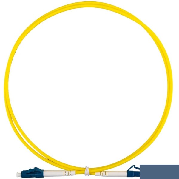 Rexant (50-1111-2) Патч-корд оптический одномодовый (SM) 9/125 OS2 разъемы zip-cord LC/UPC-LC/UPC 3мм Simplex LSZH 2м желтый